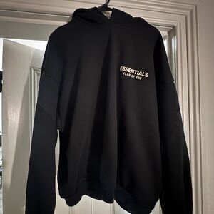 Essentials FOG Black Fleece Hoodie